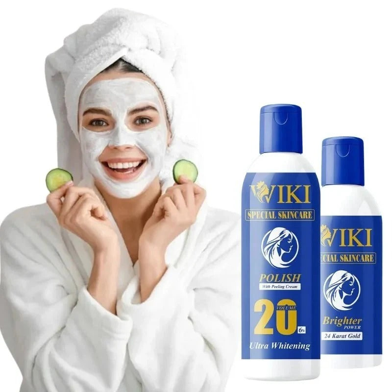 2-in-1 Wiki Skin Polish – Exfoliating & Brightening Face & Body Scrub (237ml)