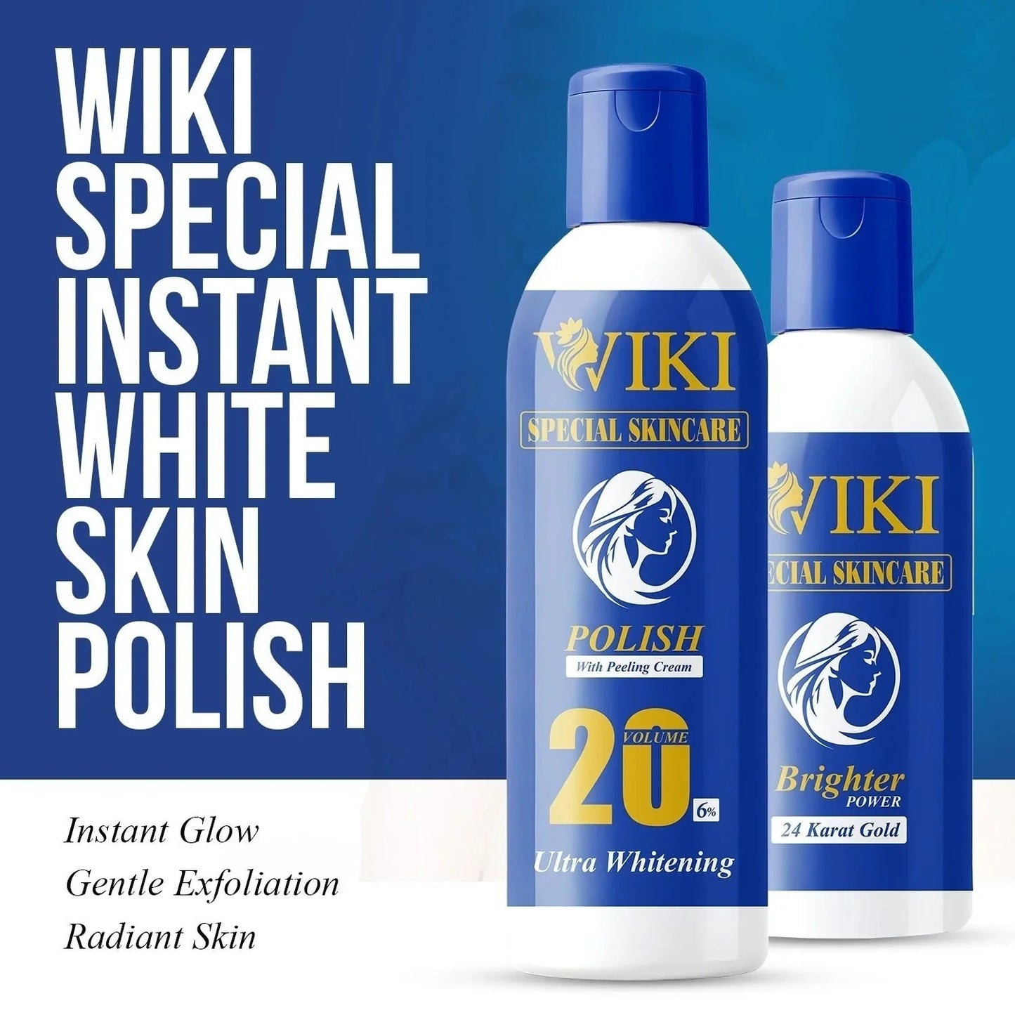 2-in-1 Wiki Skin Polish – Exfoliating & Brightening Face & Body Scrub (237ml)