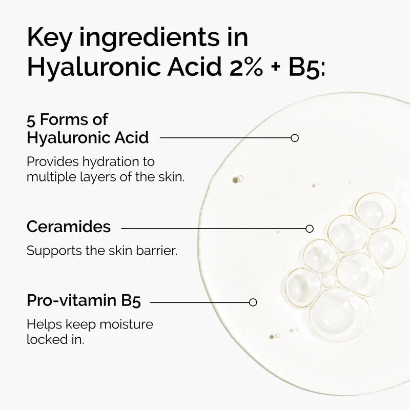 The Ordinary Hyaluronic Acid 2% + B5 Hydration Support Formula With Ultra Pure Vegan Hyaluronic Acid 30 Ml